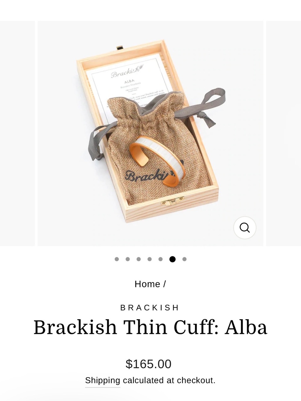 Brackish thin cuff: Alba